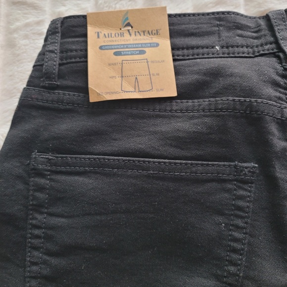 Tailor Vintage Connecticut Original men shorts | Black  | Size 30 | NWT - Picture 6 of 7